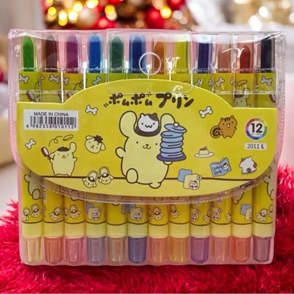 Sanrio HELLO KITTY AND FRIENDS 12-Color Rotating Crayon Set - Picture 5 of 10